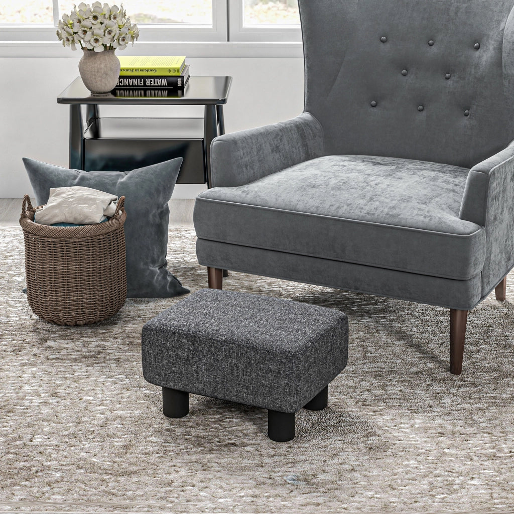 Pouf Grigio ¨C Minimal ¨C Stoffo Tessuto