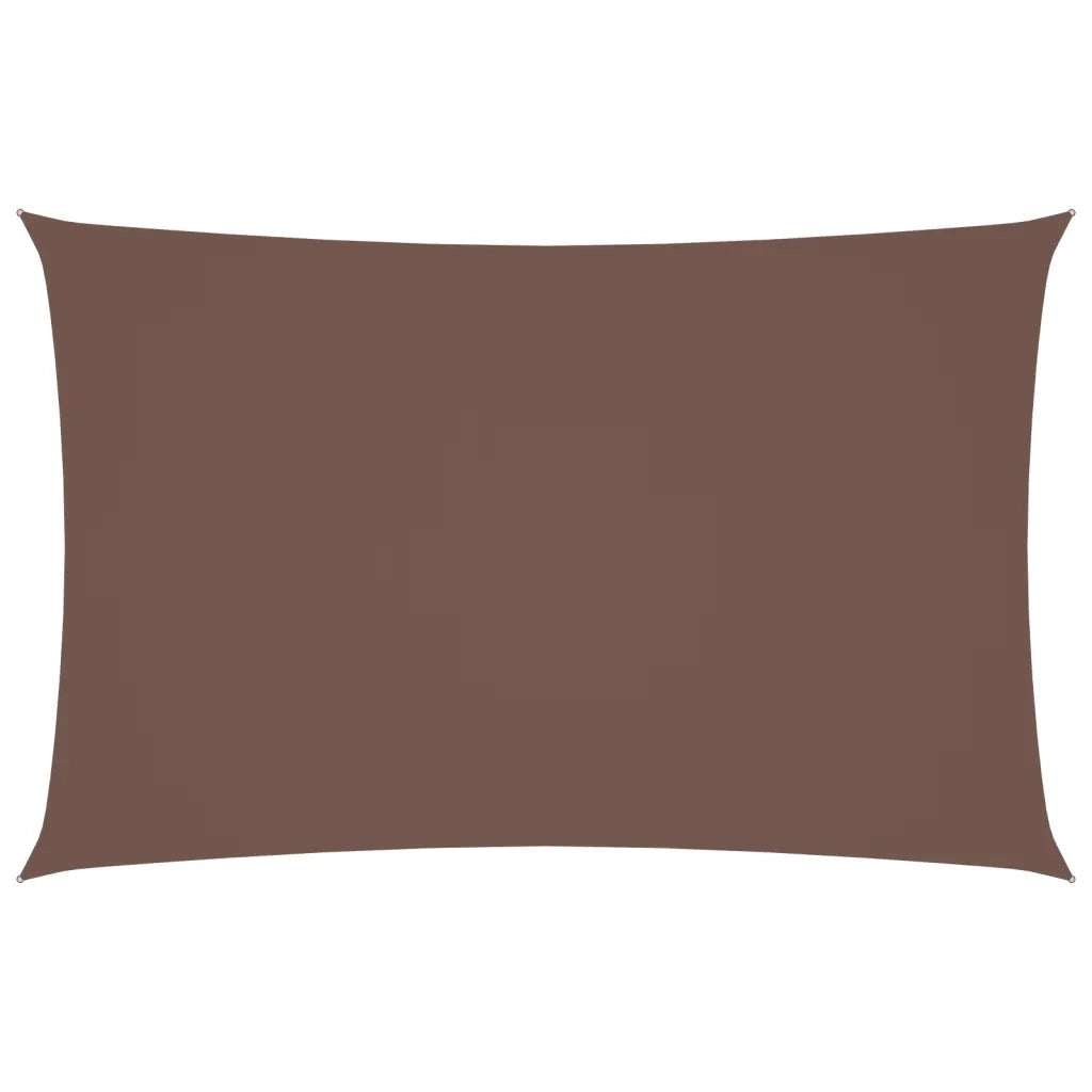 Parasole a Vela Oxford Rettangolare 2x5 m Marrone 135809