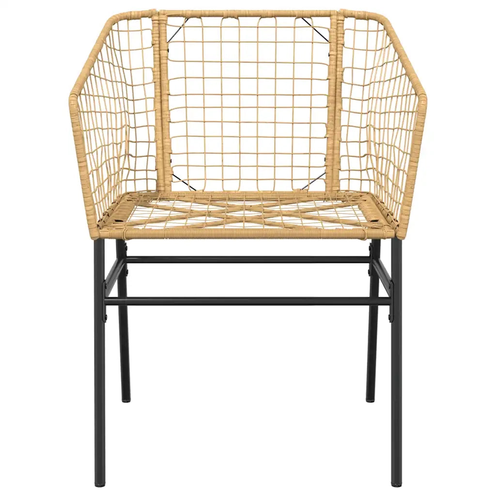 Set da Pranzo da Giardino 5pz Polyrattan Vetro 3334593