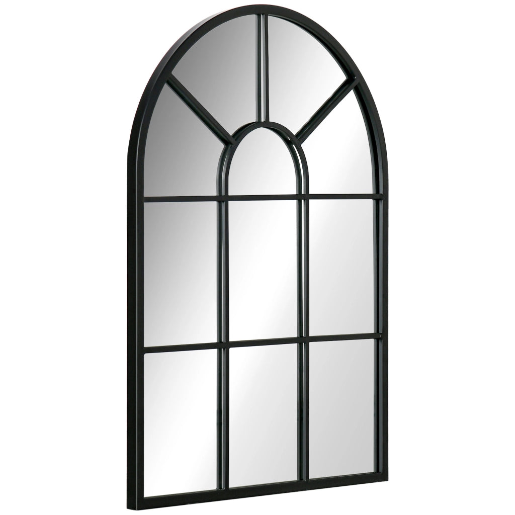 Specchio da Parete ¨C Minimal ¨C Nero, Metallo, 70x50 cm