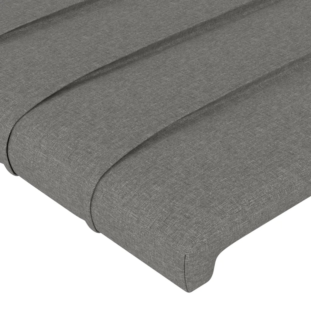 Testiera ad Orecchio GrigioScuro 163x16x118/128cm inTessuto 3119727