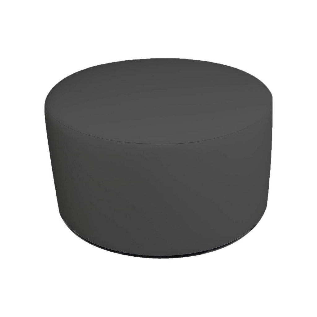 Pouf Anacapri, Poltrona multiuso, Poltroncina sacco, Pouf poggiapiedi, Made in Italy, 79x79 h42 cm, Grigio scuro