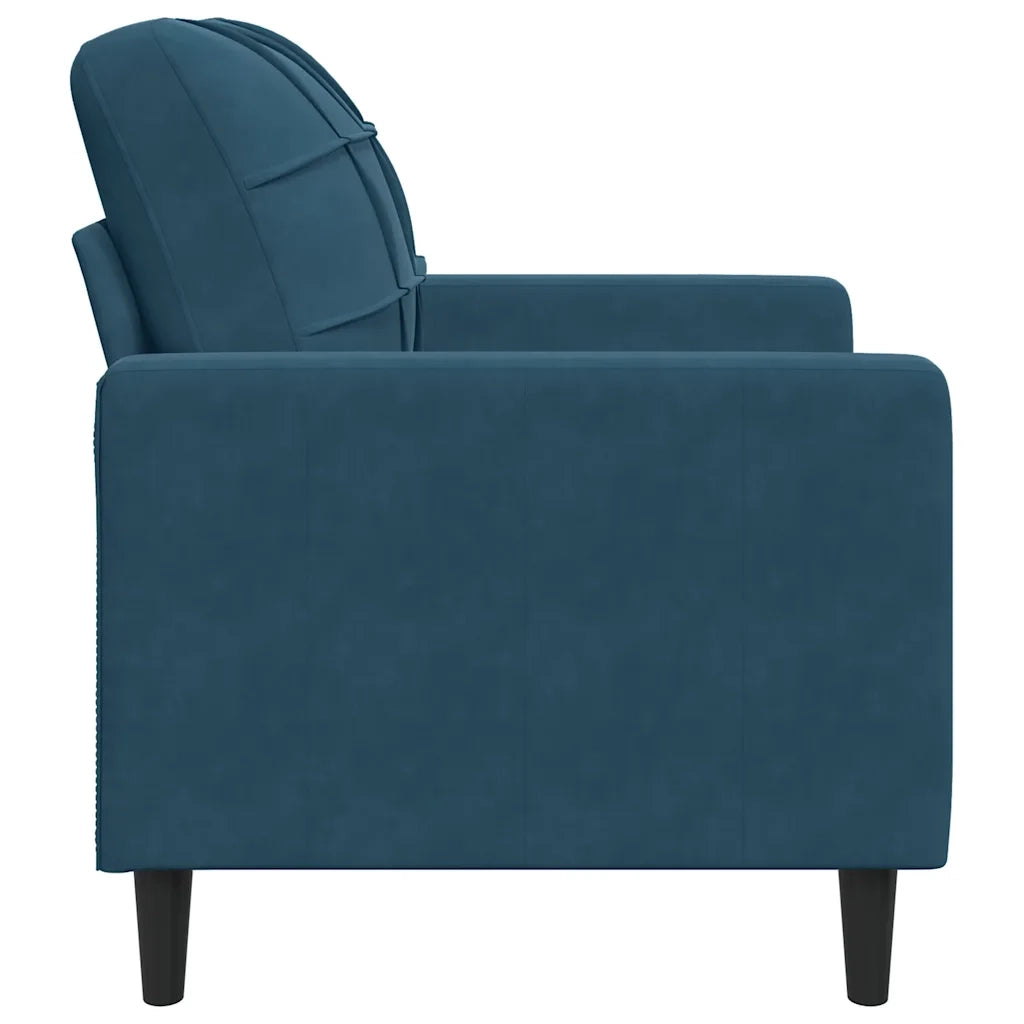 Poltrona | Sedia Relax Blu 60 cm Velluto