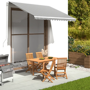 Tessuto di Ricambio per Tenda da Sole Antracite e Bianco 3x2,5m 311985