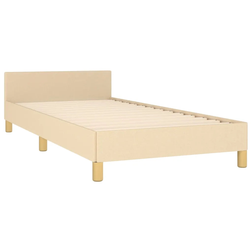 Giroletto senza Materasso Crema 100x200 cm in Tessuto