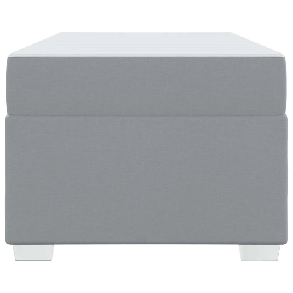 Struttura del letto-Giroletto Grigio chiaro 90 x 190 cm Tessuto 655399