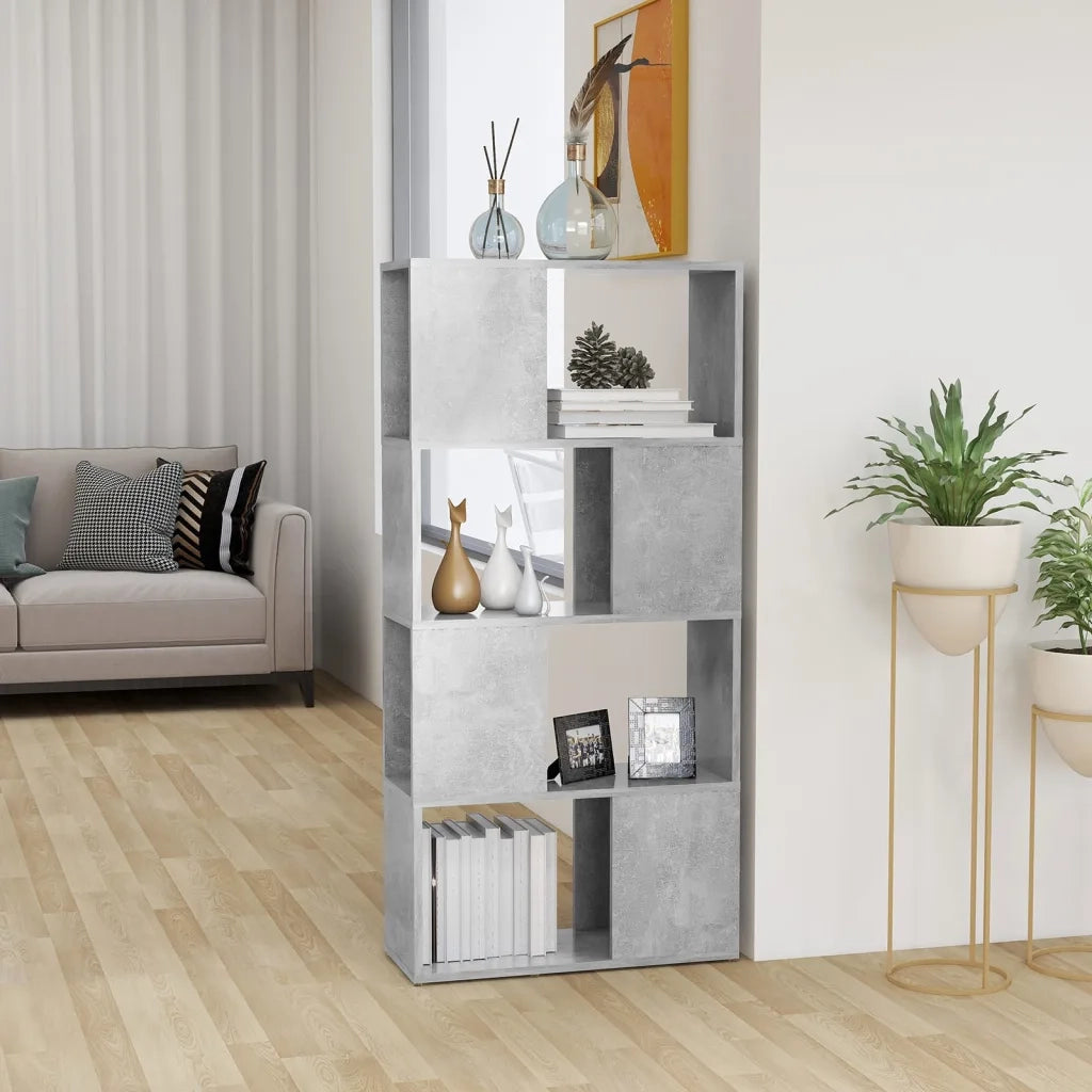 Libreria/Divisorio Grigio Cemento 60x24x124,5 cm 809084