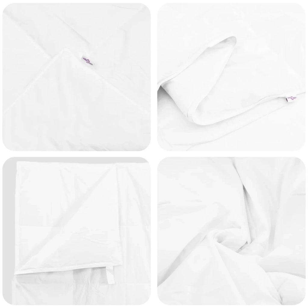 Duvet Estivo con cuscino 2 pcs Bianco Piuma d'anatra 3376201