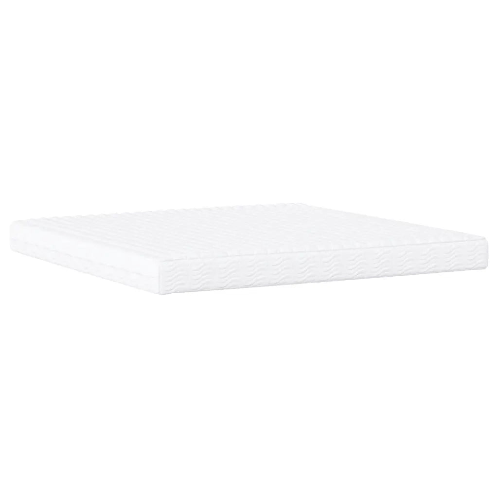 Letto con Materasso Zadar Grigio 200x200 cm in Similpelle