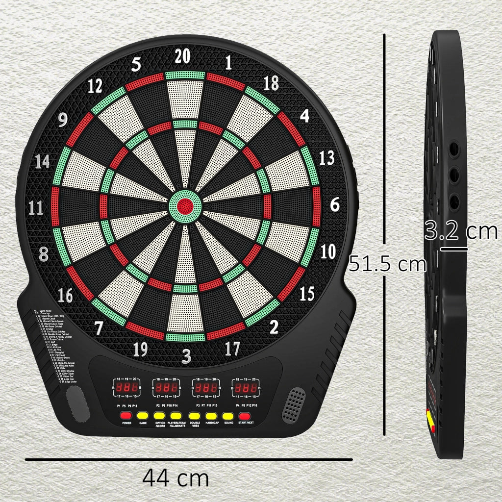 Gioco Freccette ¨C Minimal ¨C Nero, ABS, PP, 44x51.5x3.2 cm