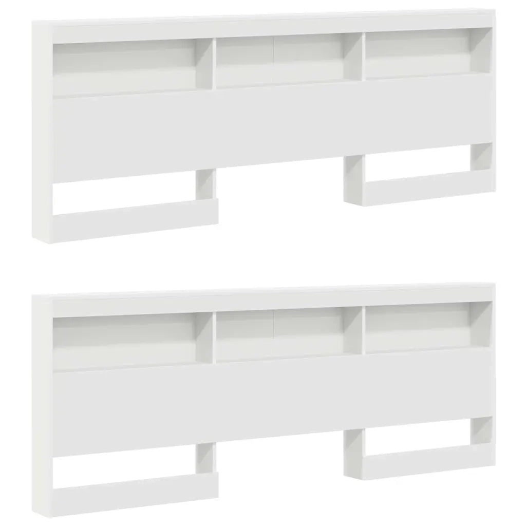 Testata contenitore Bianco 180 cm Legno multistrato 3335509