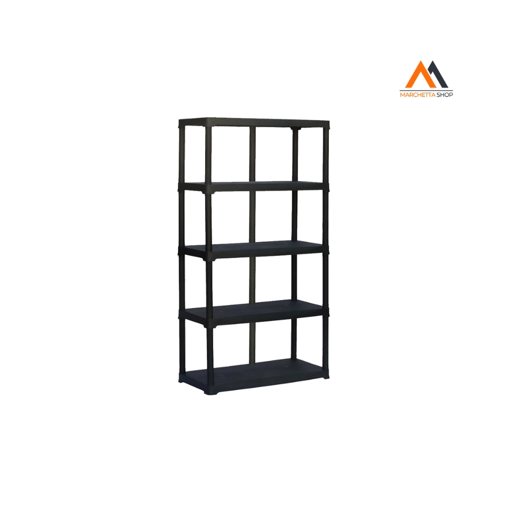 SCAFFALE IN PLASTICA  cm 100 x 40 x H 176 - 5 ripiani con ri