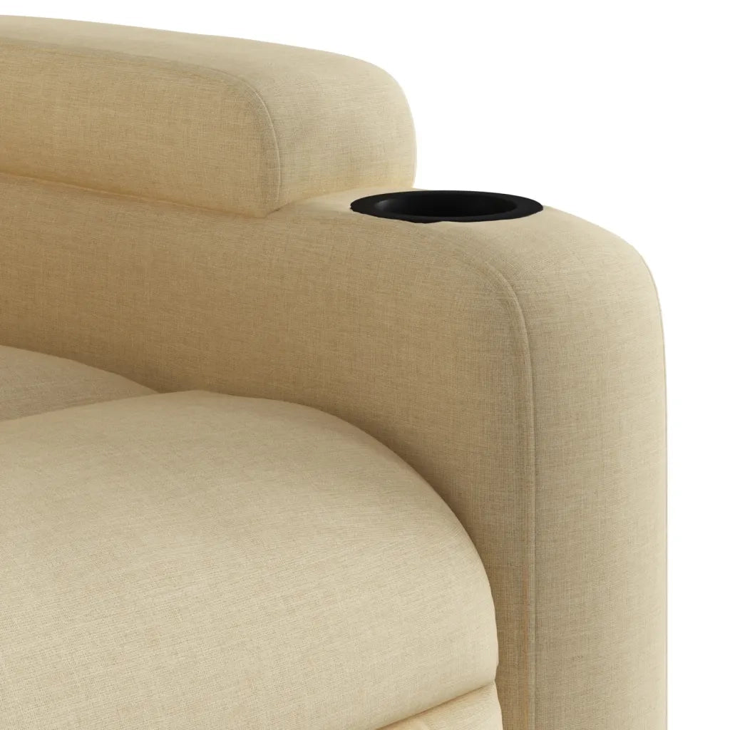 Poltrona Reclinabile in Tessuto Crema 372374