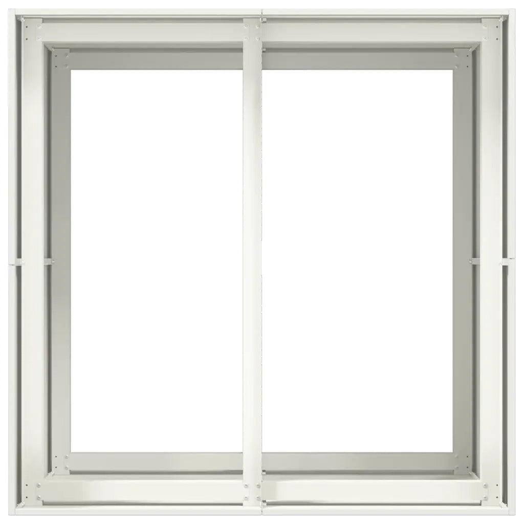 Fioriera Bianca 80x80x80 cm in Acciaio 860781