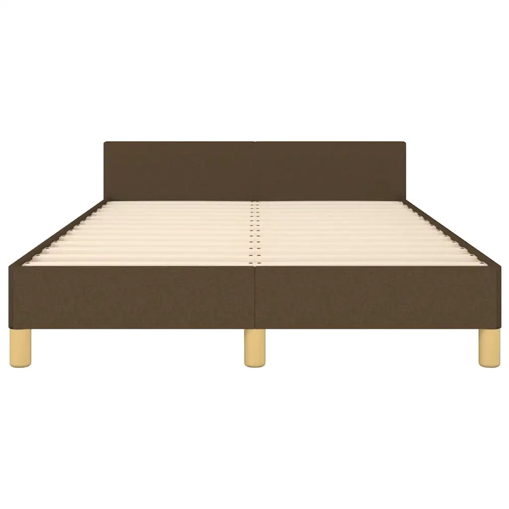 Giroletto senza Materasso Marrone Scuro 80x200 cm in Tessuto