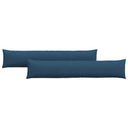 Cuscini da Divano 2 pz | Cuscini per sedie Blu 200 x 40 cm Tessuto