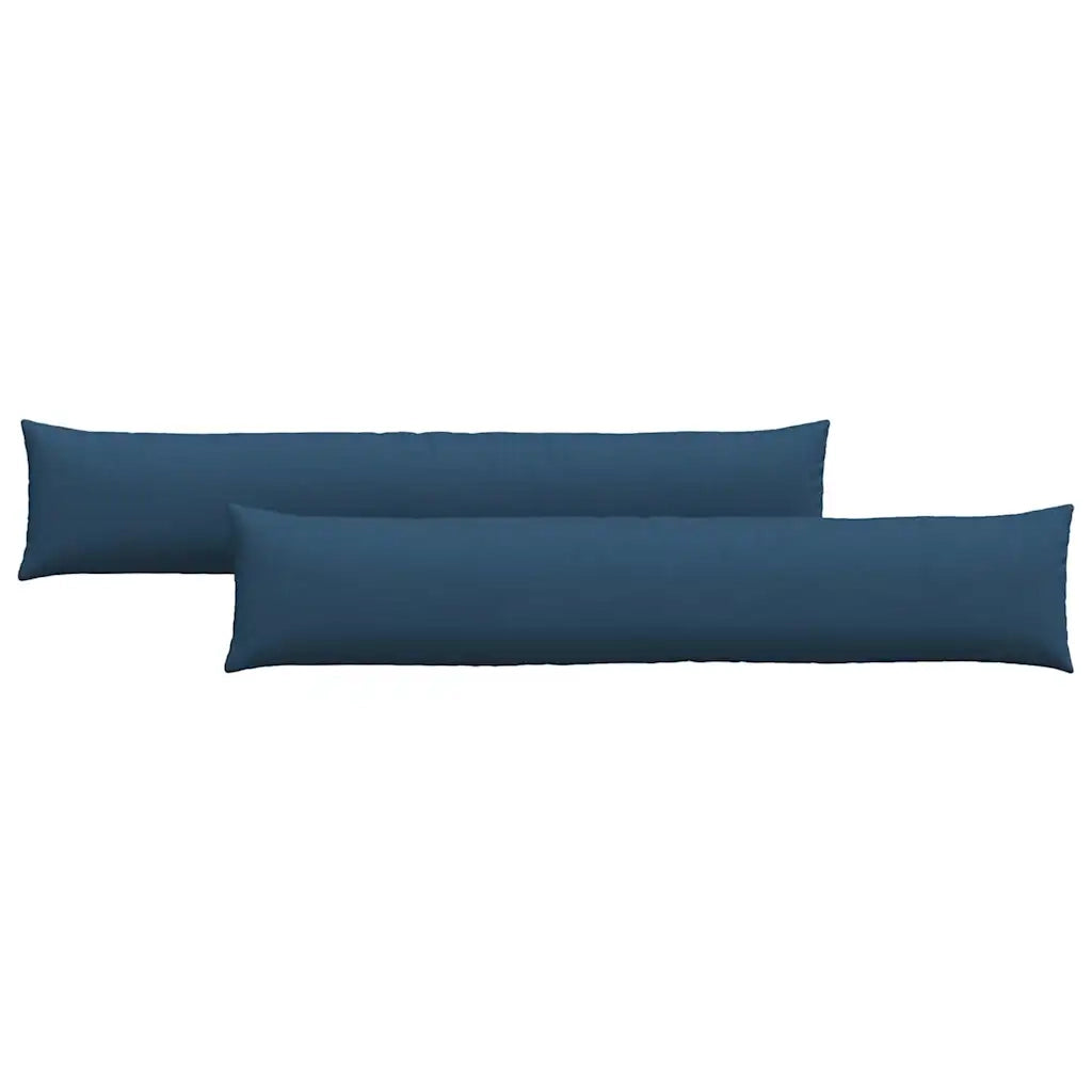 Cuscini da Divano 2 pz | Cuscini per sedie Blu 200 x 40 cm Tessuto