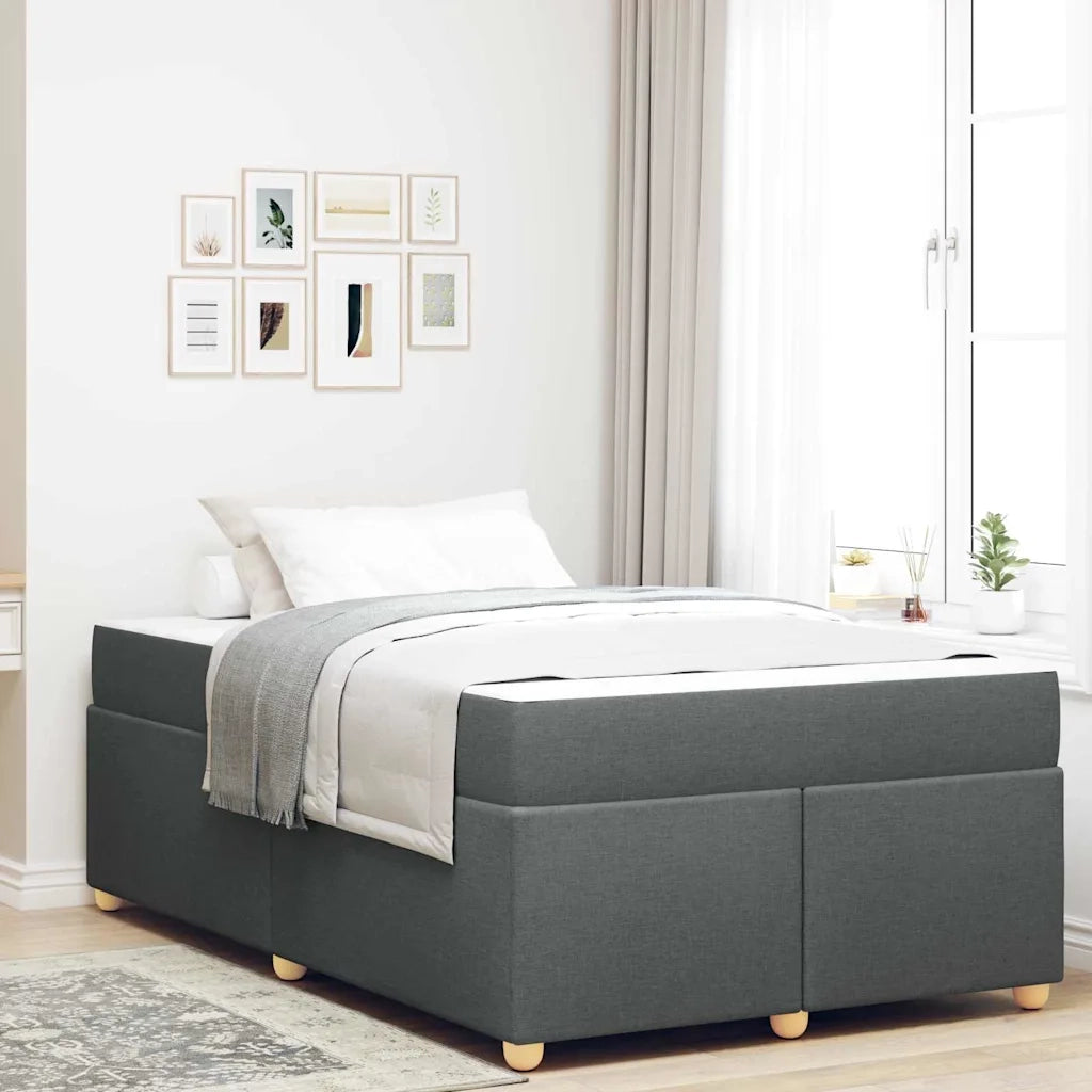 Struttura del letto-Giroletto Grigio scuro 120 x 190 cm Tessuto 222450