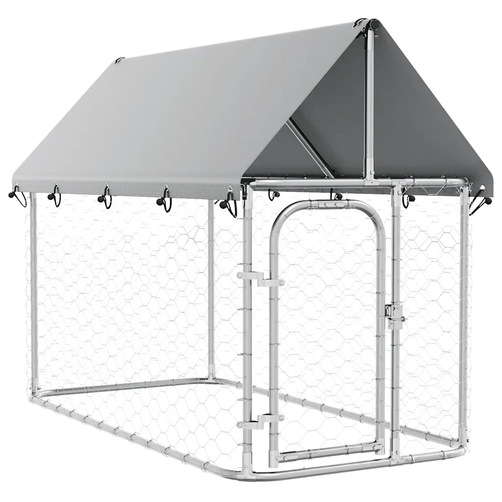 Gabbia per Cani da Esterno con Tetto-Cassa per cani 200x100x150 cm