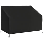 Copridivano esterno impermeabile ¨C Minimal ¨C nero 140x84x56/94 cm