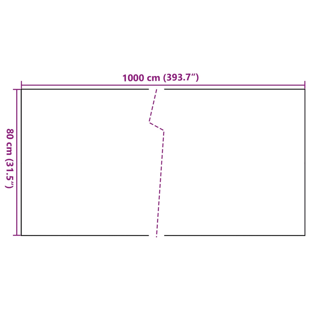 Paravento da Balcone Antracite 1000x80 cm in Polyrattan 156247