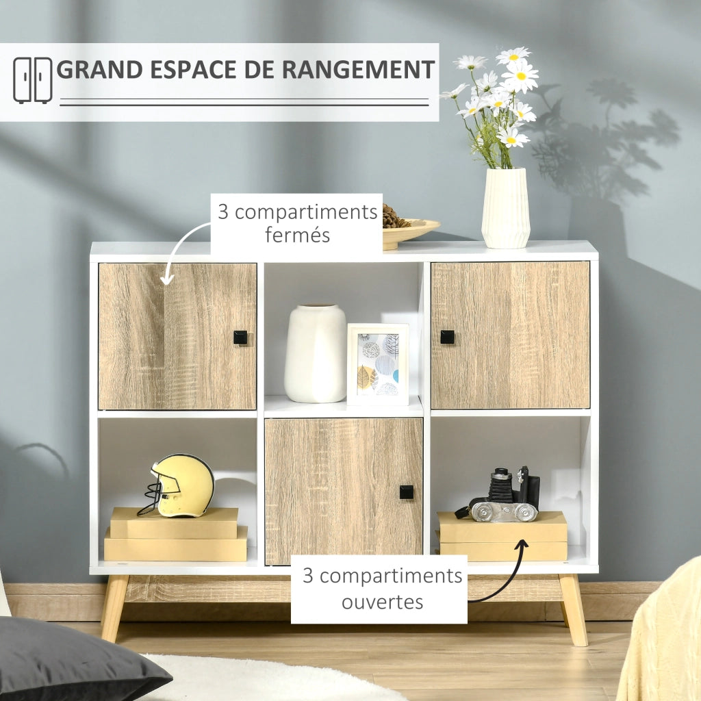 Buffet ¨C Minimal ¨C Bianco, Legno, 96x30x75