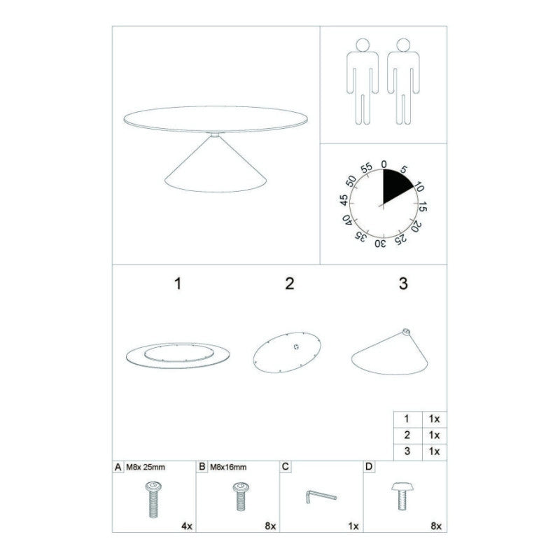 Tavolo Da Pranzo Space cm 180x90x73