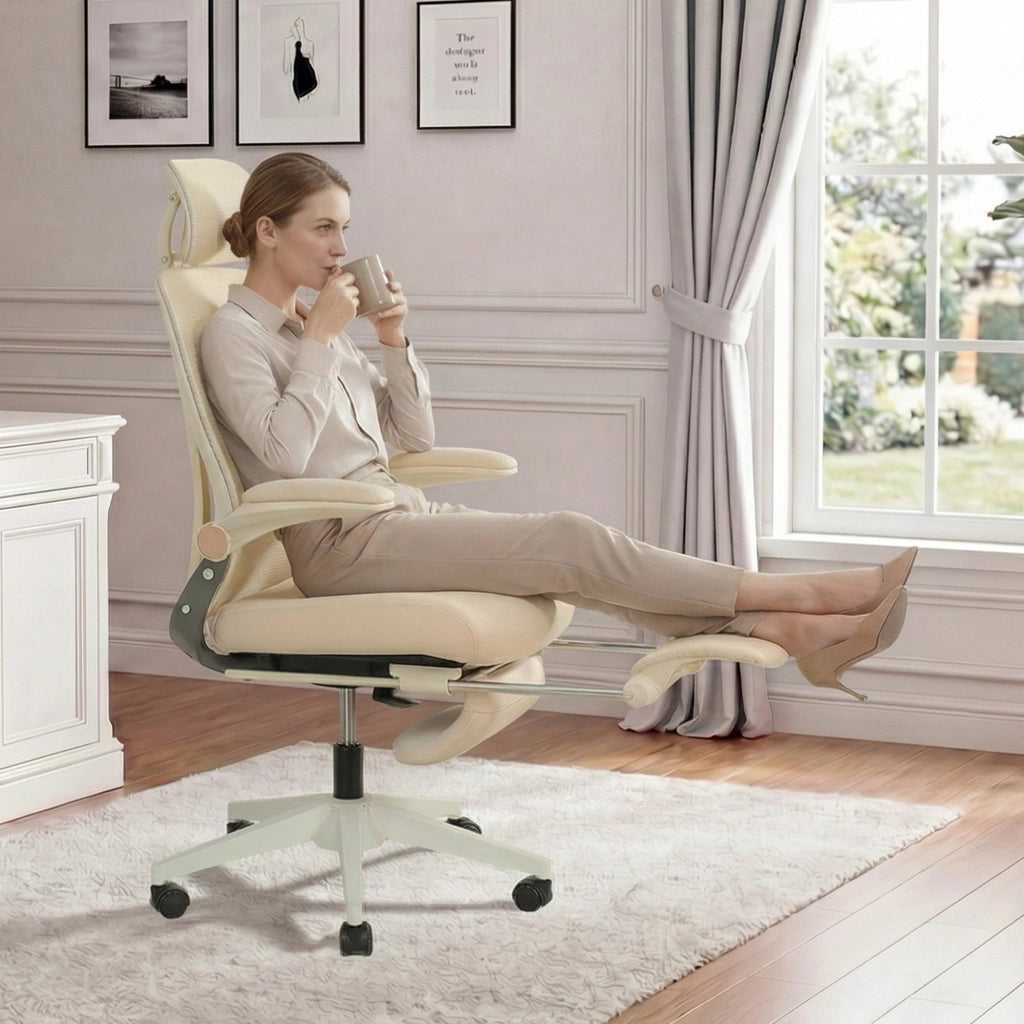 Sedia da Ufficio Ergonomica ¨C Minimal ¨C Cremisi