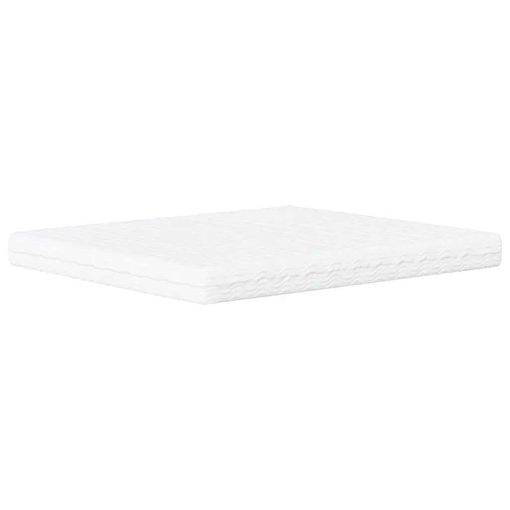 Letto con Materasso Zadar Bianco e Nero 180x200cm Similpelle