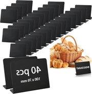 Mini-bord 40 pezzi per prezzi alimentari - ideale per negozi e mercati
