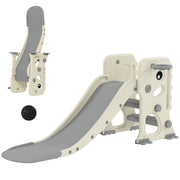 Scivolo per Bambini con Arrampicata e Canestro ¨C zephmum ¨C Verde