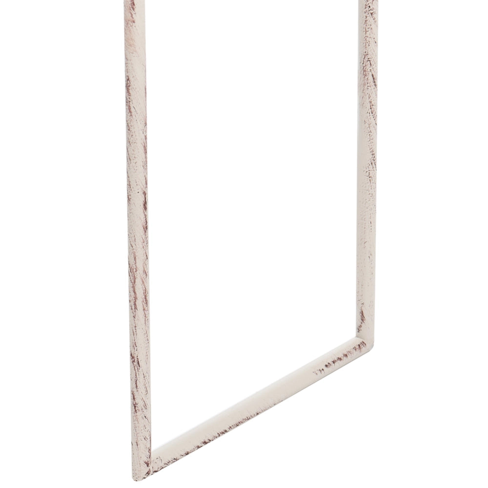Fioriera rialzata in ferro beige 22 x 25 x 50 cm Vaso da fiori rialzato su piedistallo Supporto per piante da interno ed esterno