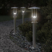 Lampada da Terra per Esterni Argento 60 cm in Acciaio Inox 4006349