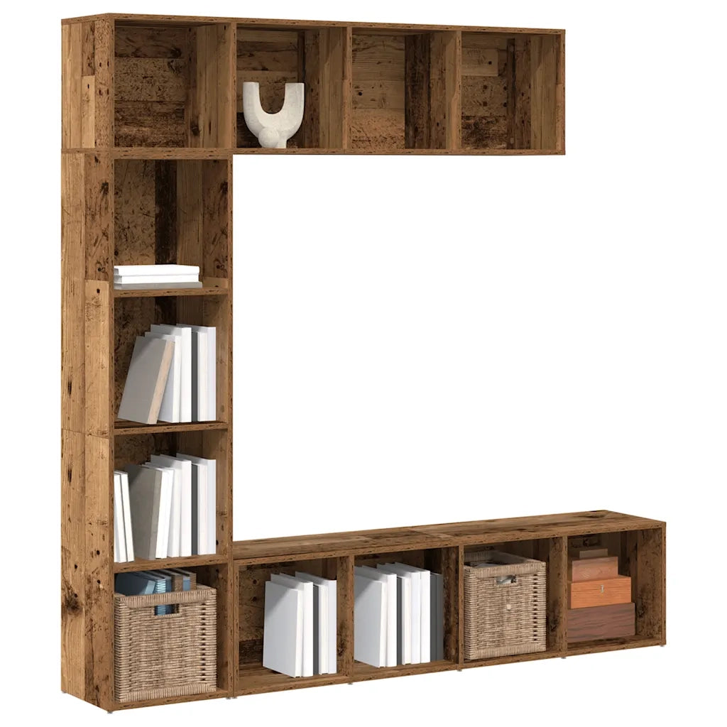 Librerie 3 pz Legno Antico in Legno Multistrato 3328549