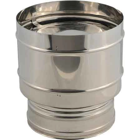 FUMAIOLO DOPPIA PARETE ANTIVENTO Ø 150/200 mm