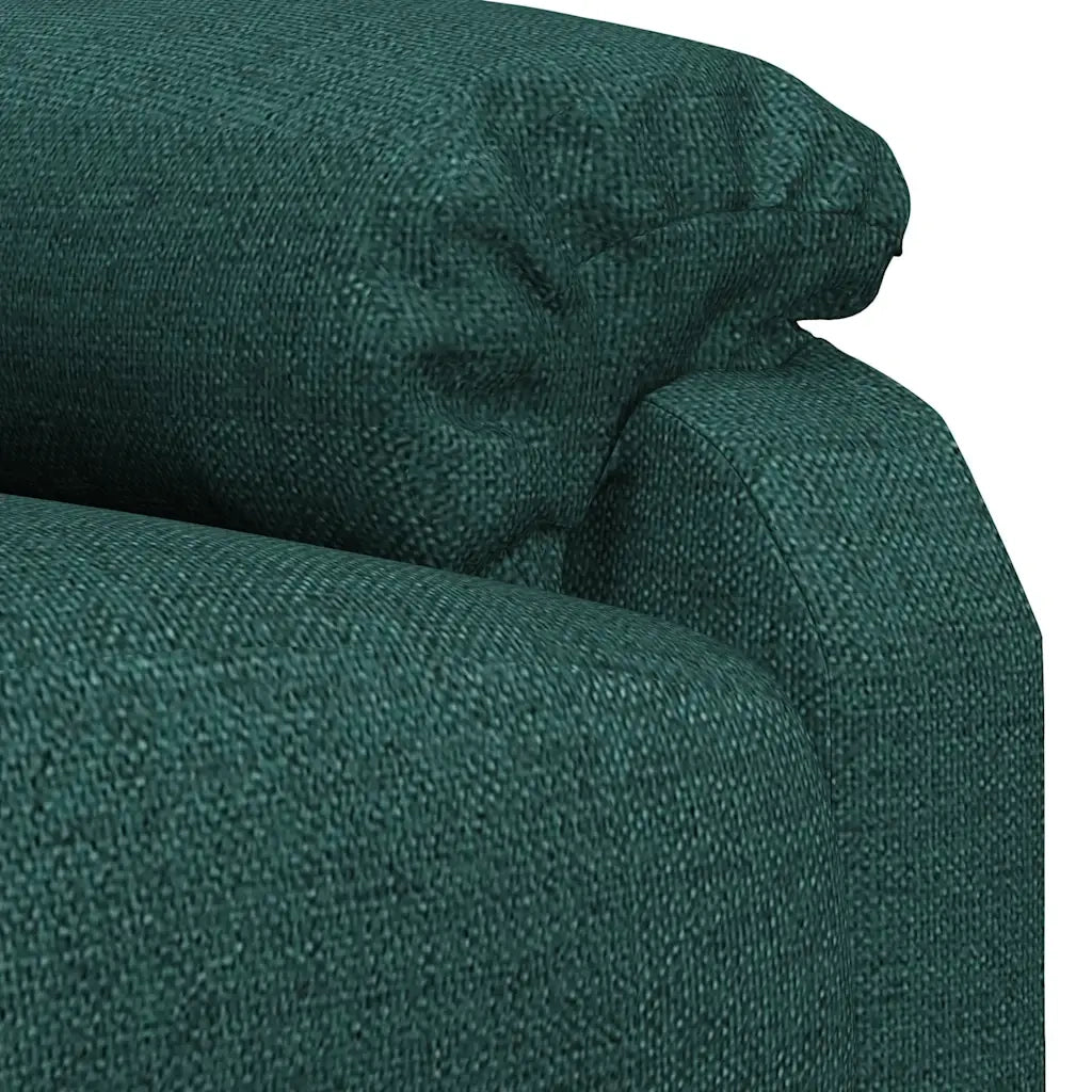 Poltrona Massaggiante Verde Scuro in Tessuto 342464