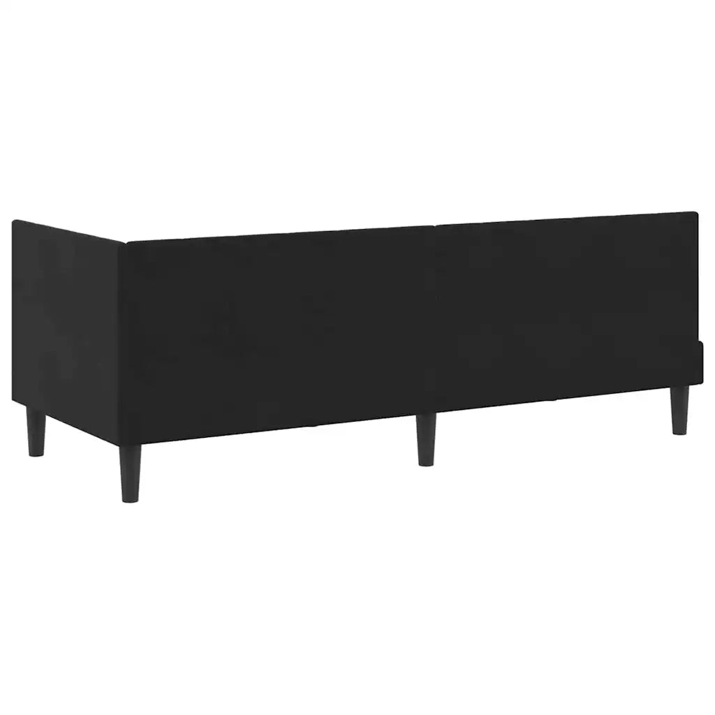 Struttura Letto Angolare con Materasso 2 pcs Nero Velluto 3393883