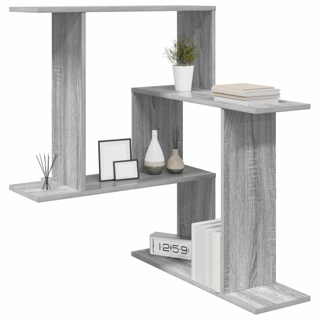 Scaffale da parete Sonoma grigio 67 x 67 x 87 cm 8012225