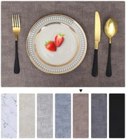 Set di 4 Tappetini per Tavolo - Placemats Antiscivolo e Imbevibili