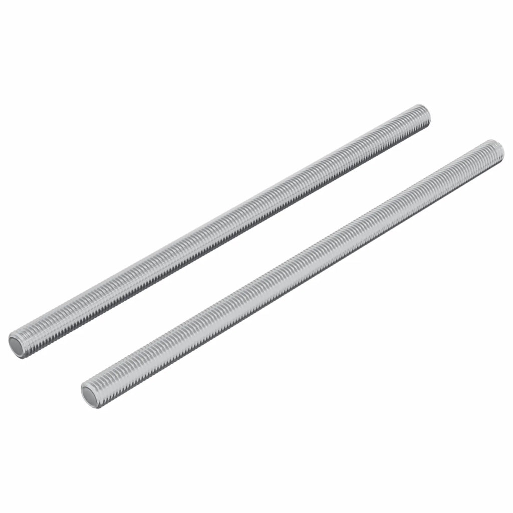 Barre filettate 2 pcs Argento M6 x 120 mm Metallo 864445