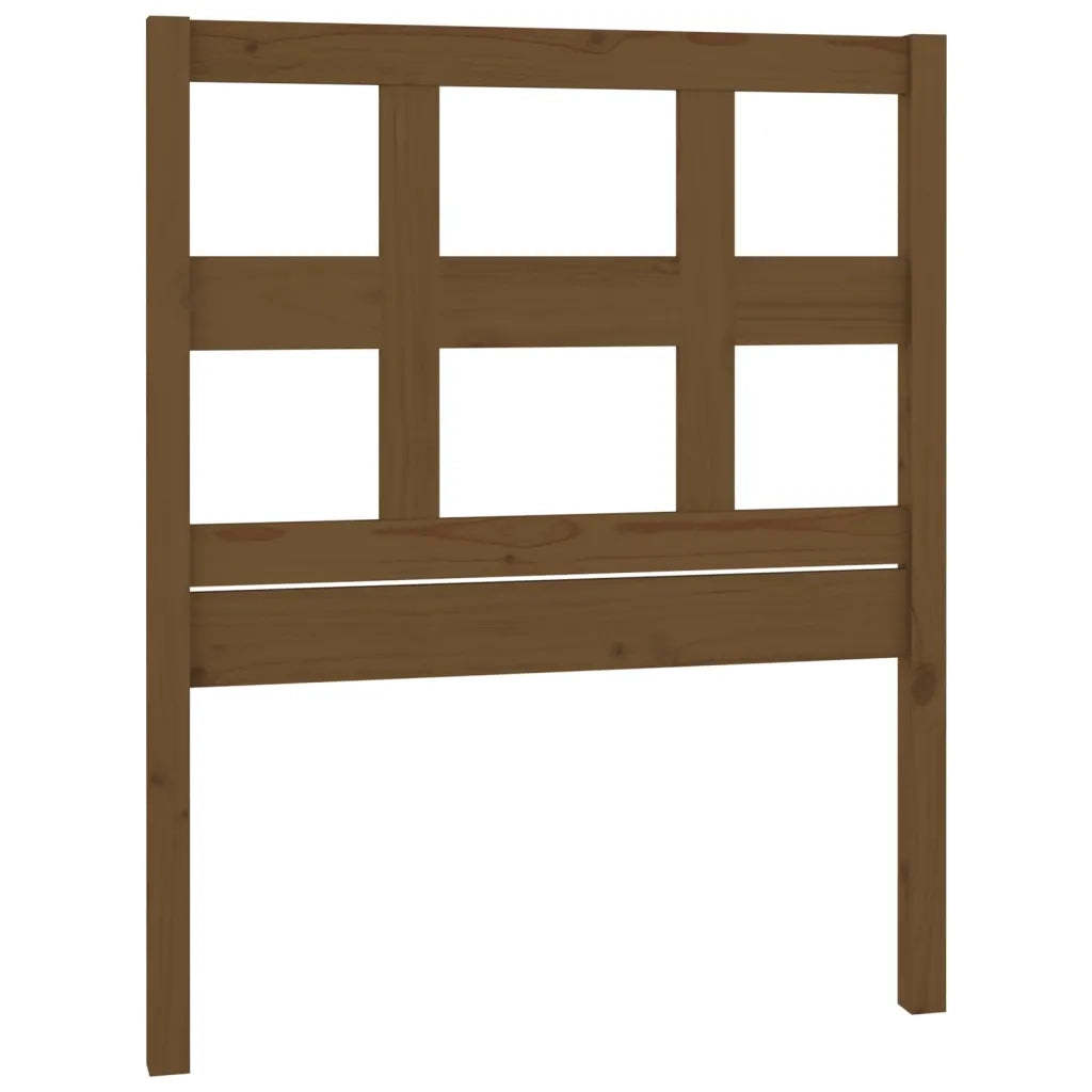 Testiera per Letto ambra 80,5x4x100cm in Legno Massello di Pino 818898