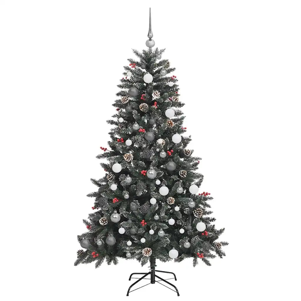 Albero di Natale artificiale con 300 LED Verde 180 cm 3395879