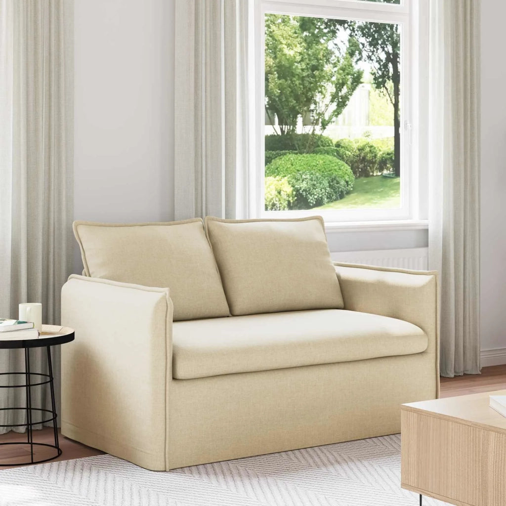 Divano Crema 156 x 82 x 85 cm Tessuto
