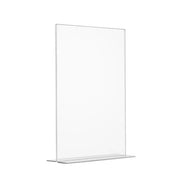 Porta avvisi con base a T da banco Bifacciale - 1/3 A4