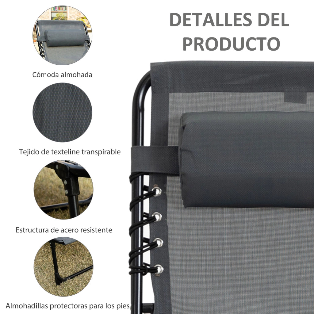 Divano da esterno ¨C Minimal ¨C grigio 189x58x30 cm