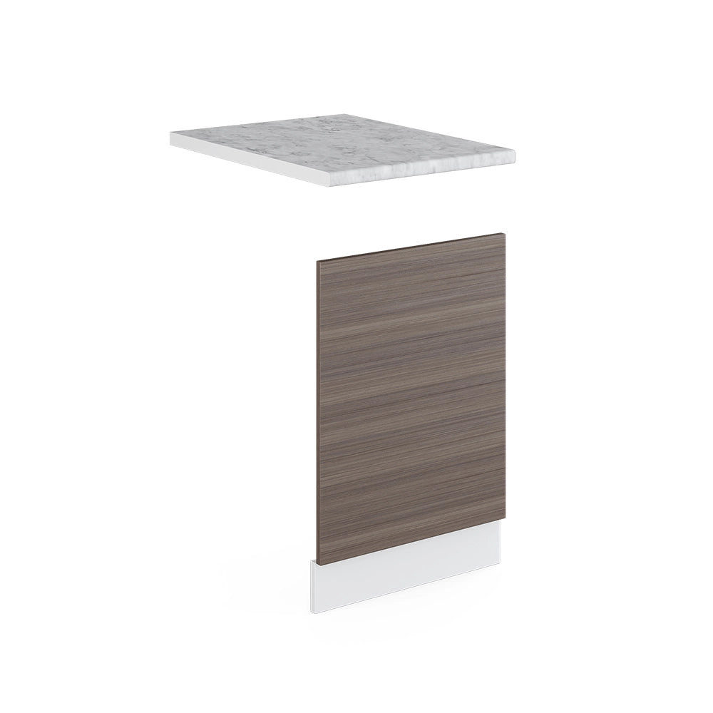 Pannello frontale R-Line Grigio nobile/Bianco 45 cm, PL Marmo Vicco