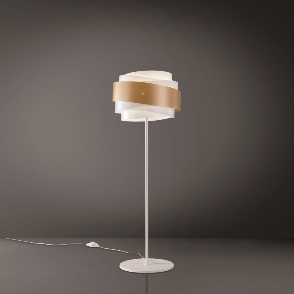 Piantana Moderna Bea Polilux ® New Gold E Metallo 1 Luce E27
