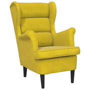 Poltrona | Sedia Relax Giallo Senape in Velluto