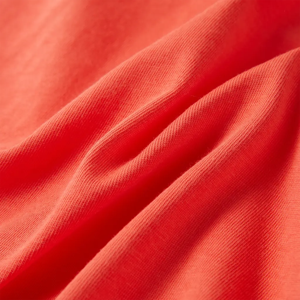 Maglietta da Bambino Maniche Corte Rosso Chiaro 140 12088