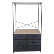 MOBILE 6 CASSETTI CON APPENDI CAMICIE COLMAR 100X40X167CM
